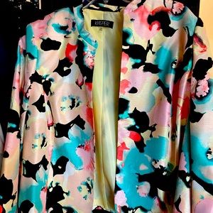 Kasper lightweight floral blazer